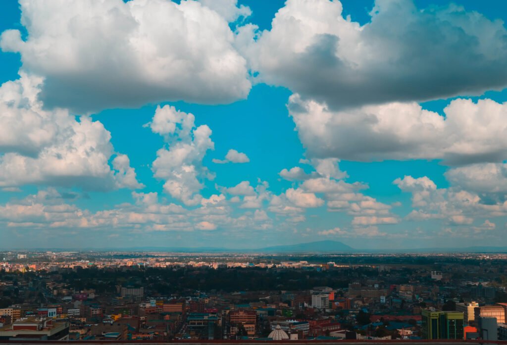 Skyline of Nairobi, Kenya, a major hub for African entrepreneurship and technology startups