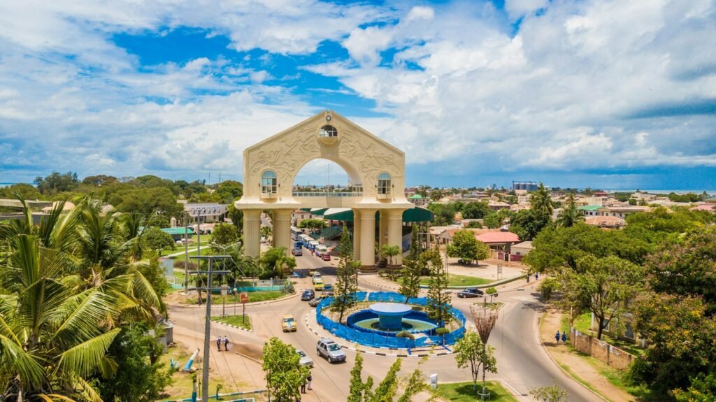 Arch 22, the monumental gateway to Banjul, The Gambia