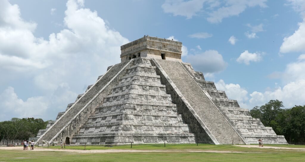 El Castillo, the Temple of Kukulkan, the step pyramid at the center of Chichen Itza, Mexico