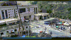 CCTV footage of the flood surge and debris cloud striking the Gyirong Port border facility on August 26, 2026