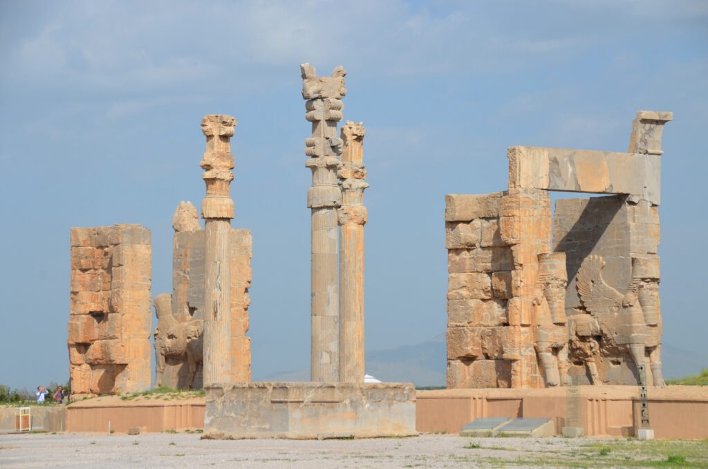 The Gate of All Nations, the monumental entrance to Persepolis, the ancient ceremonial capital of the Achaemenid Persian Empire in Iran