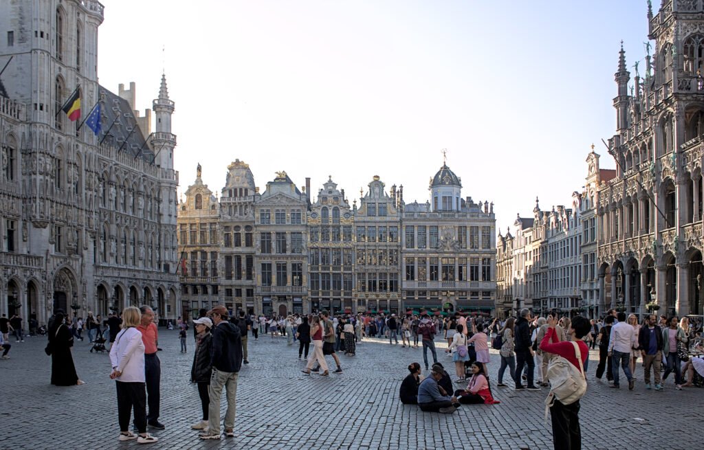 La Grand-Place, the historic central square of Brussels, Belgium's most iconic landmark