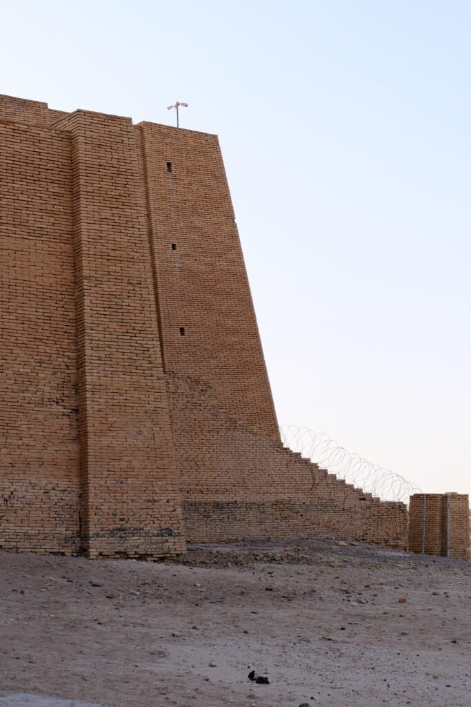 Great Ziggurat of Ur, an ancient Mesopotamian stepped temple in southern Iraq