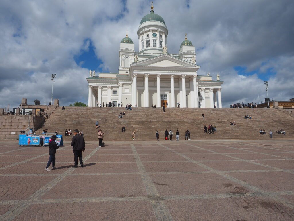 Helsinki Cathedral overlooking Senate Square, Finland