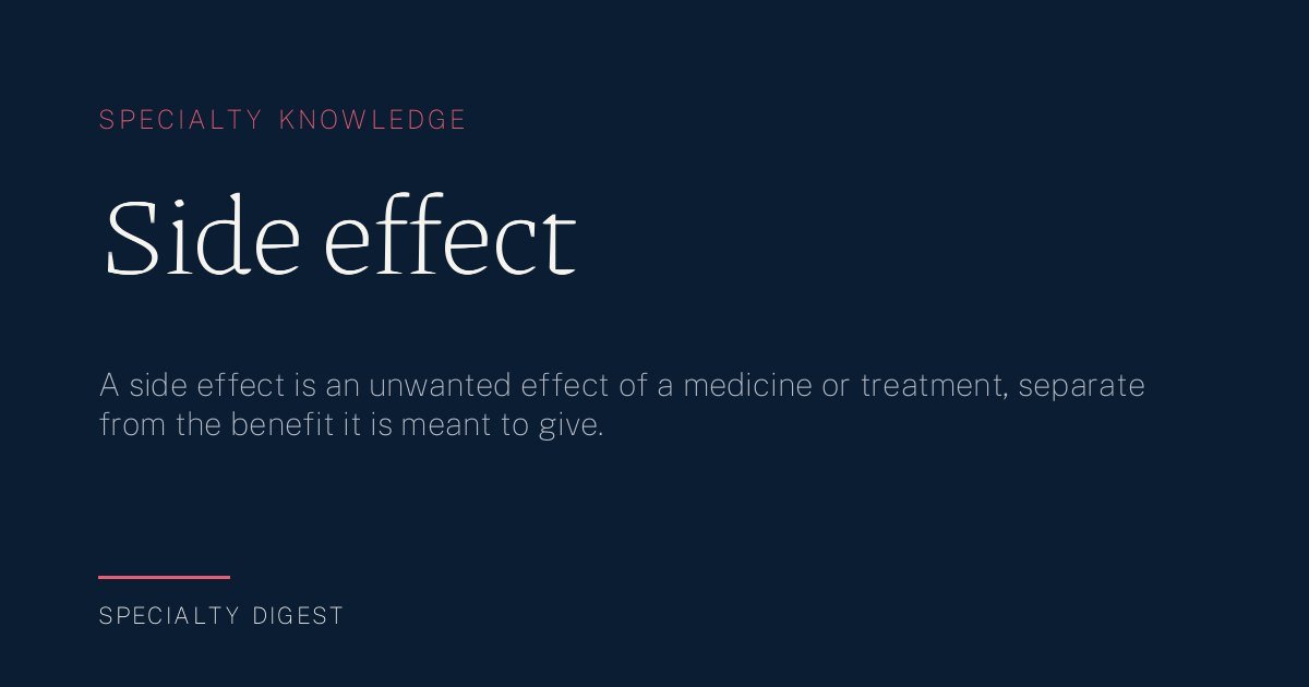 Side Effect: Definition, Meaning and Examples