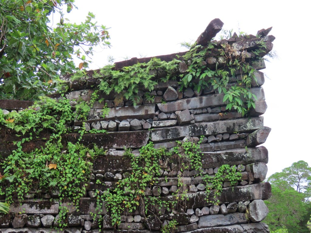 The megalithic basalt ruins of Nan Madol, an ancient ceremonial complex off Pohnpei, Micronesia