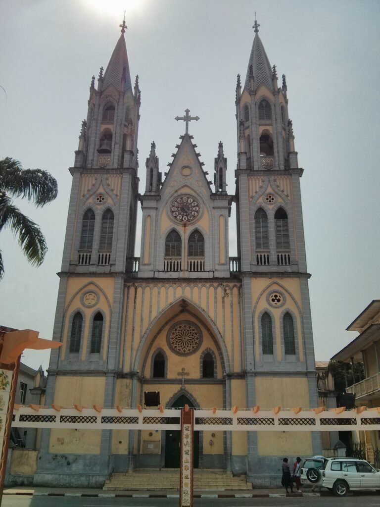 The Cathedral of Santa Isabel, the iconic Gothic Revival cathedral in Malabo, Equatorial Guinea
