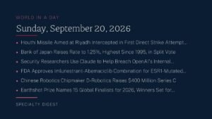 World in a Day: Sunday, September 20, 2026