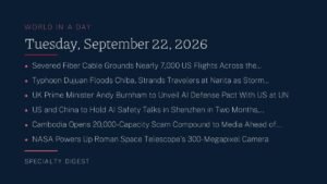 World in a Day: Tuesday, September 22, 2026