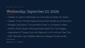 World in a Day: Wednesday, September 23, 2026