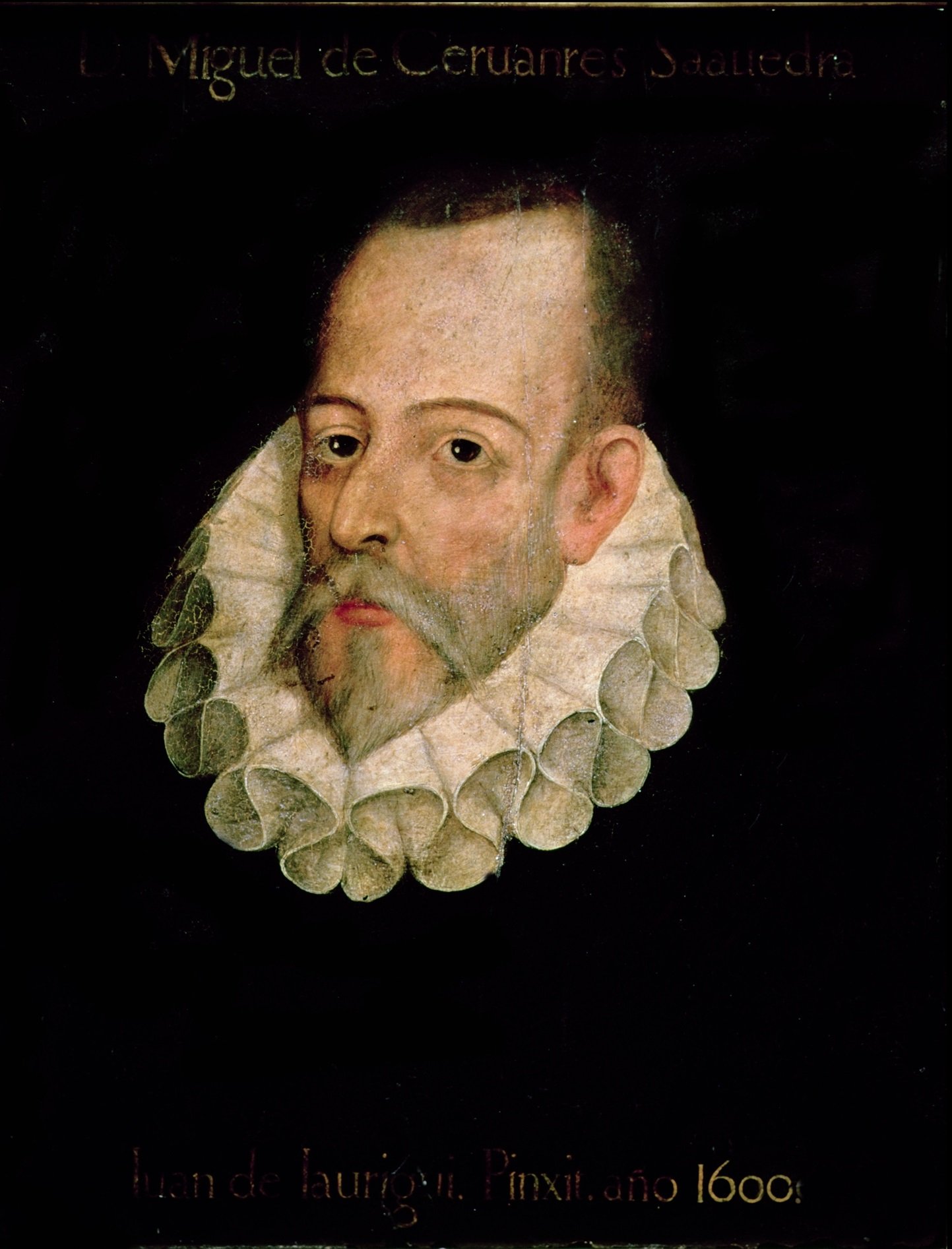 Traditionally attributed portrait of Miguel de Cervantes