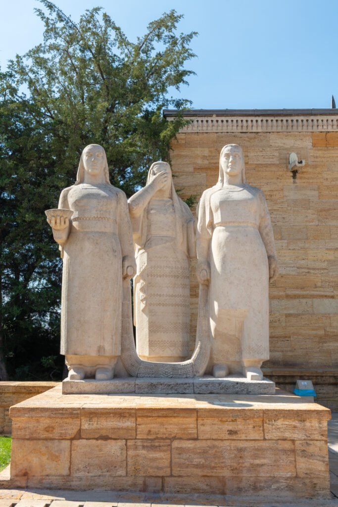 Anitkabir, the mausoleum of Mustafa Kemal Ataturk, the defining monument of Ankara, Turkey