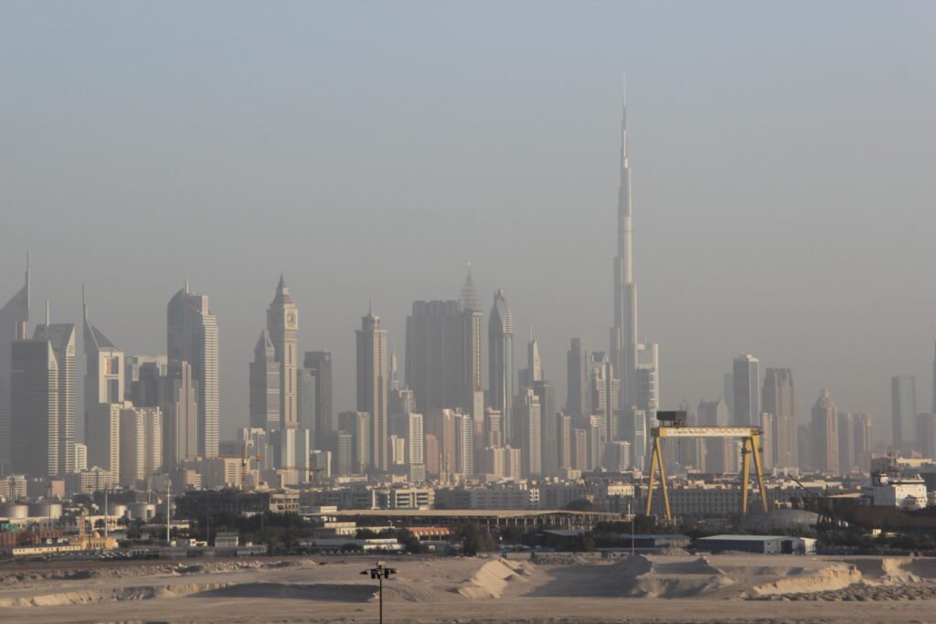The Burj Khalifa, the tallest building in the world, in Dubai, United Arab Emirates