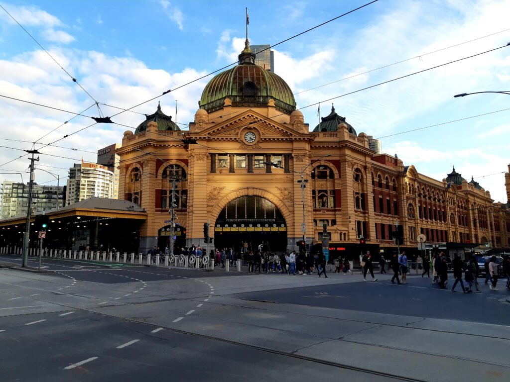 Flinders Street Station, Melbourne's iconic domed and clock-towered railway station