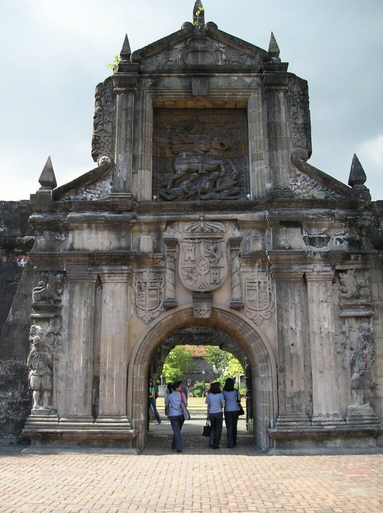 Fort Santiago, the Spanish colonial citadel gate in Intramuros, Manila