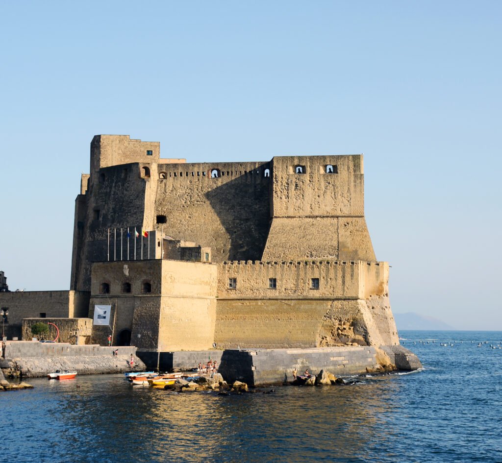Castel dell'Ovo, the iconic island castle of Naples, Italy