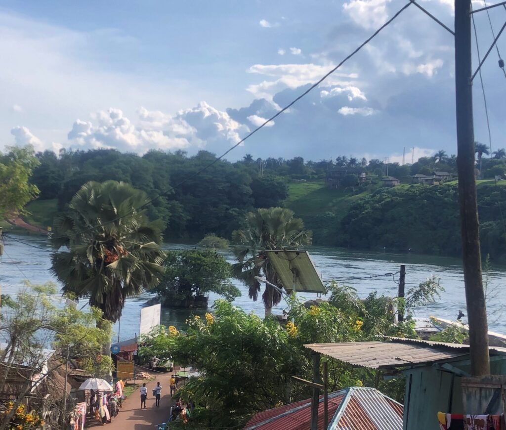 The Source of the Nile monument site at Jinja, Uganda, where the river begins its journey from Lake Victoria