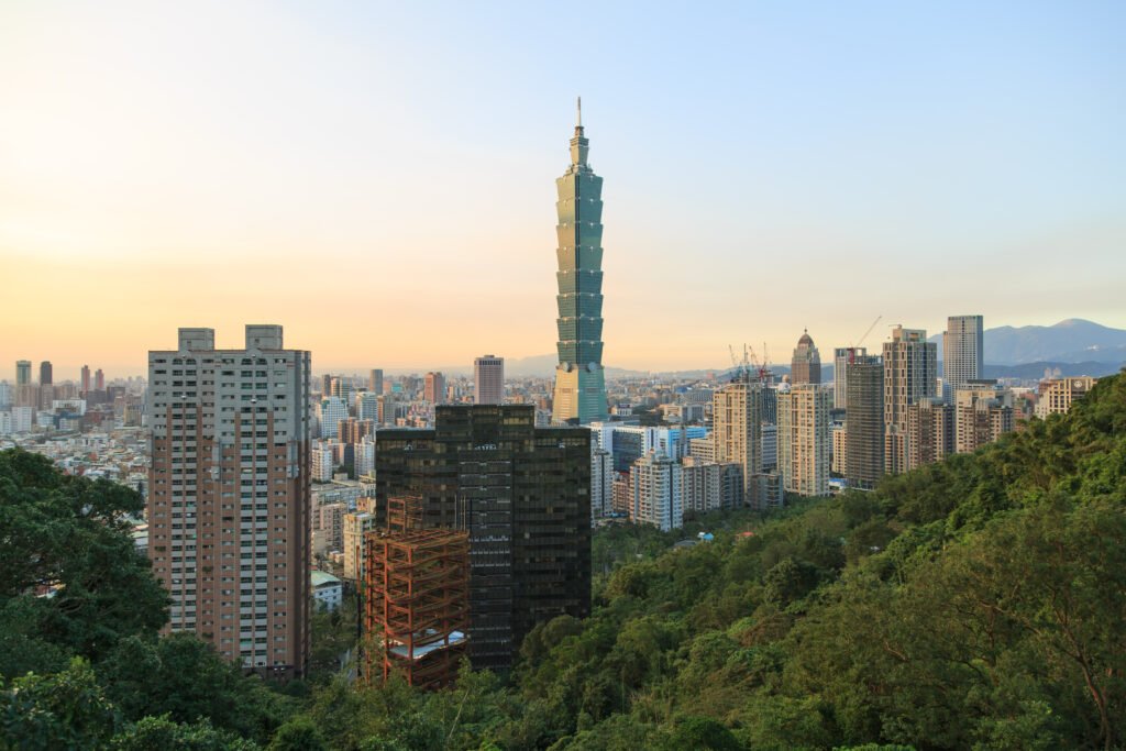 Taipei 101, the iconic skyscraper in Taipei, Taiwan